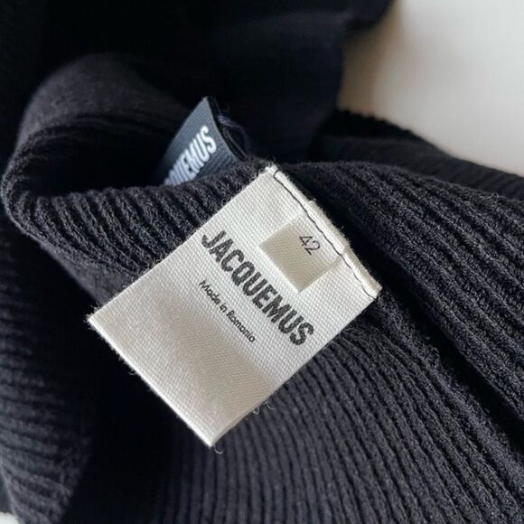 NEW Jacquemus Soleil crop top black 42 / 10 - Picture 6 of 6